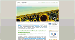 Desktop Screenshot of info.cmmi.hu